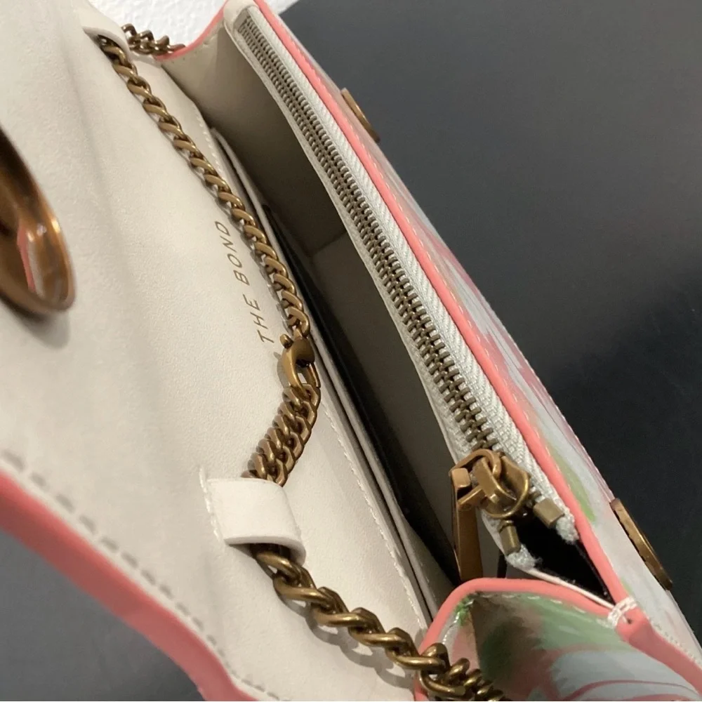Kurt Geiger London Bond Top Handle Pink and Green Women's Bag NWT - Picture 11 of 12